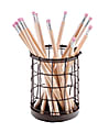 Realspace® Wire Pencil Cup, Rustic Bronze