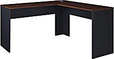 Ameriwood™ Home The Works L-Shaped Desk, Cherry/Gray