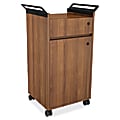 Lorell® Mobile Storage Cabinet, Small, Walnut