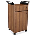 Lorell® Mobile Storage Cabinet, Small, Walnut 1 thumbnail image