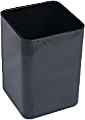 Deflecto Anti-Microbial Pencil Cup, 3-5/8”H x 2-7/16”W x 2-7/16”D, Black 1 thumbnail image