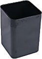 Deflecto Anti-Microbial Pencil Cup, 3-5/8”H x 2-7/16”W x 2-7/16”D, Black