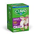 CURAD® Sheer Adhesive Bandages, Assorted Sizes, Case Of 24 1 thumbnail image
