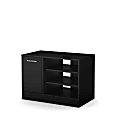 South Shore Axess TV Stand With Storage For TVs Up To 42", Pure Black