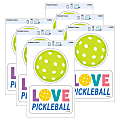 TREND Vinyl Stickers, Pickleball Passion, 2 Per Pack, Set Of 6 Packs 1 thumbnail image