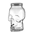 Amscan Glass 3-D Skull Dispensers, 12-1/4"H x 8"W x 7-3/4"D, Clear, Pack Of 2 Dispensers 1 thumbnail image