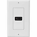 4XEM Single Outlet Female High Speed HDMI Wall Plate with 3D support - White 1Port Single outlet femaleHDMI Wall Plate To Mount To A Single Gang Box 1 thumbnail image