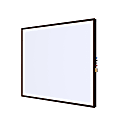 Ghent Impression Non-Magnetic Dry-Erase Whiteboard, Porcelain, 47-3/4” x 71-3/4”, White, Espresso Wood Frame 1 thumbnail image