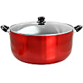 Better Chef 24-Quart Aluminum Non-Stick Dutch Oven, Red