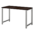 Bush Business Furniture 400 Series Table Desks, 48"W x 24"D, Mocha Cherry, Standard Delivery