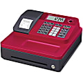 Casio® SEG1SCRD Cash Register With Thermal Printing, Red