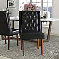 Flash Furniture Hercules Preston Tufted Parsons Chair, Black