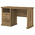 Bush Business Furniture Yorktown 50"W Home Office Computer Desk With Storage, Reclaimed Pine, Standard Delivery 1 thumbnail image