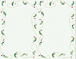 Great Papers! Masterpiece Studios 2-Up Holiday Invitations, Holly Bunch, 8 1/2" x 5 1/2", Pack Of 50 1 thumbnail image