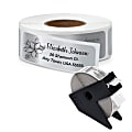 Personalized Custom Printed, Return Roll Address Labels, Silver Foil, Black Ink, 2-1/2" x 3/4", Roll of 250 1 thumbnail image