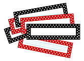 Barker Creek Bulletin Board Signs/Name Plates, 12" x 3 1/2", Dots, Pack Of 72 1 thumbnail image