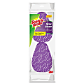 Scotch-Brite Stay Clean Dishwand Sponges Refill - 3.5" Width x 4.4" Length - 2/Pack - Cellulose, MicroFiber - Purple 1 thumbnail image