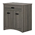 South Shore Gascony 27"W Printer Cabinet With Drawer, Gray Maple 1 thumbnail image