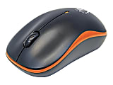 Manhattan Success Cordless Optical Mouse, Black/Orange, ICI179409