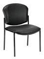 OFM Manor Series Anti-Microbial Anti-Bacterial Guest Reception Chair, Black