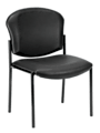 OFM Manor Series Anti-Microbial Anti-Bacterial Guest Reception Chair, Black 1 thumbnail image