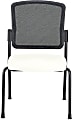 WorkPro® Spectrum Series Mesh/Vinyl Stacking Guest Chair with Antimicrobial Protection, Armless, White, Set Of 2 Chairs, BIFMA Compliant 1 thumbnail image