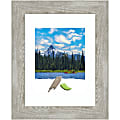 Amanti Art Rectangular Narrow Picture Frame, 15” x 18" With Mat, Dove Graywash 1 thumbnail image