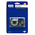 Ativa™ Model 9BWE Black-On-White Tape, 0.38" x 25'