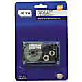Ativa™ Model 9BCL Black-On-Clear Tape, 0.38" x 25'