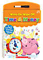 Scholastic Write-On/Wipe-Off Book, Time & Money, Kindergarten - Grade 2