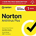 Norton™ Antivirus Plus, For 1 Device, 1 Year Subscription, Windows®, Download