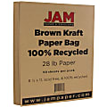 JAM Paper® Color Multi-Use Printer & Copy Paper, Brown Kraft, Letter (8.5" x 11"), 50 Sheets Per Pack, 28 Lb