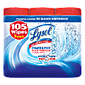 Lysol® Disinfectant Wipes, With Hydrogen Peroxide, OxySplash, 35 Wipes Per Carton, Pack Of 3 Cartons