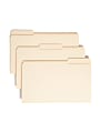 Smead® Reinforced Tab File Folders, Legal Size, 1/3 Cut, Manila, Box Of 100