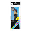 Brea Reese Round Paintbrush Set, Black, Set Of 5 Brushes