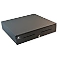 apg Legend Cash Drawer - USD 5 Bill - 5 Coin - 2 Media SlotPowered USB, - Steel - Black - 4.4" Height x 18" Width x 16.7" Depth 1 thumbnail image