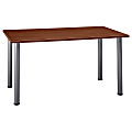 Bush Business Furniture Aspen Rectangle Table, 57"W x 29"D, Hansen Cherry, Standard Delivery
