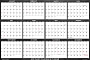 2026 SwiftGlimpse Designer Wall Calendar, 24" x 36", Heathered Black/White, January To December 1 thumbnail image
