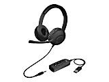 Cyber Acoustics Stereo Headset with USB & 3.5mm - Stereo - Mini-phone (3.5mm), USB Type A - Wired - 20 Hz to 20 kHz - AC5812 1 thumbnail image