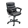 Just Simple Puresoft Mid-Back Chair, 38 1/2"H x 24 3/4"W x 26 1/4"D, Black 1 thumbnail image