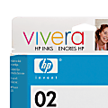 HP 02, Black Ink Cartridges With Vivera Ink (C9500BN), Pack Of 2 1 thumbnail image
