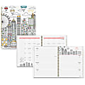 At-A-Glance Cityscape Academic Weekly/Monthly Planner - Professional - Yes - Weekly, Monthly - 1 Year - July 2019 till June 2020 - 1 Week, 1 Month Double Page Layout - Assorted - Notes Area, Moon Phases