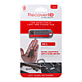 KeySmart RecoverID Lost & Found Recovery Tags, Silver, Set Of 6 Tags