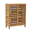 Linon Bullock 26"W Sliding Door Bamboo Cabinet, Natural 1 thumbnail image