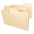 Smead® SuperTab® File Folders, Legal Size, 1/3 Cut, Manila, Box Of 100