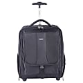 bugatti Carrying Case (Rolling Backpack) for 15.6" Notebook - Black - Ballistic Nylon - Shoulder Strap, Handle - 18" Height x 15" Width x 9" Depth 1 thumbnail image