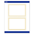 Avery® Printable Invitation Cards With Sure Feed®, S00-DJ6-PRMWC10, 5" x 7", Matte White, Preprinted Gold Border with Gold Dots Design, Pack Of 20 1 thumbnail image