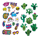 Office Depot® Brand Puffy Stickers, Assorted Designs, Pack Of 2 Stickers