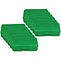 Romanoff Pencil Boxes, 2-1/2”H x 8-1/2”W x 5-1/2”D, Green, Pack Of 12 Boxes
