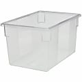 Rubbermaid Commercial 21.5-Gallon Food/Tote Box - Transporting, Storing - Dishwasher Safe - Clear - Plastic, Polycarbonate Body - 1 Each